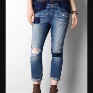 American Eagle Jeans Boy Crop Button Fly